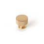 Emuca Lote de 10 pomos para mueble Argos, diámetro 30mm, Aluminio, Oro