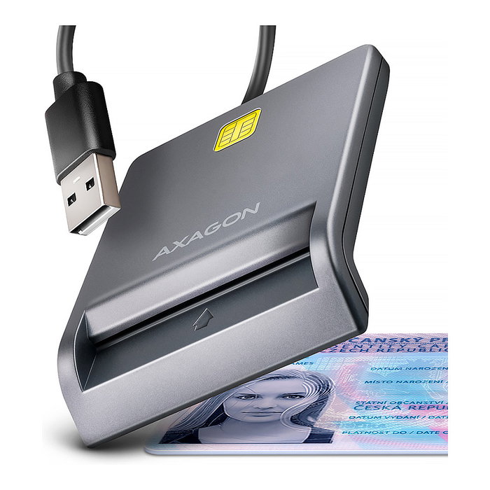 Axagon CRE-SM3T USB Smart card FlatReader Axagon CRE-SM3T USB Smart card FlatReader