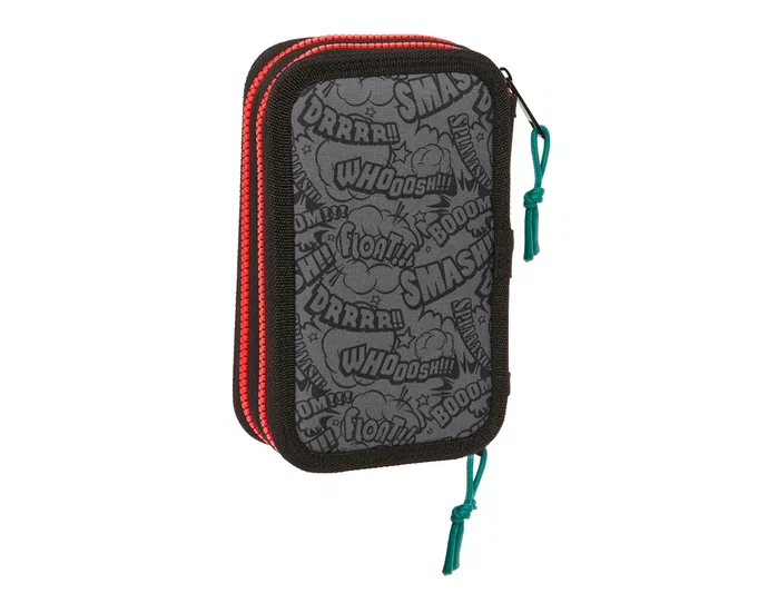 Safta Estuche Escolar My Hero Academia 28 Piezas Doble Cremallera