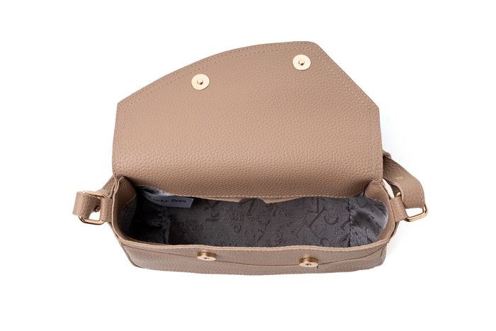 Lucky Bees 1273 Bolso de Cuero de Polivinilo Color Camello