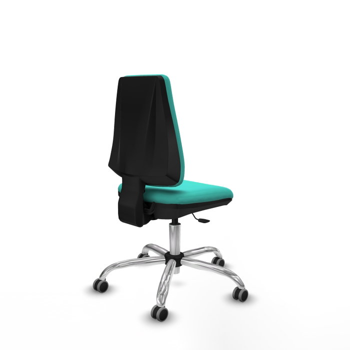 PIQUERAS Y CRESPO Silla de oficina Elche Turquesa sin brazos PIQUERAS Y CRESPO Silla de oficina Elche Turquesa sin brazos