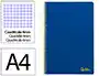 Liderpapel Cuaderno espiral Smart A4 tapa blanda 80 hojas 75gr cuadro 4mm con margen color azul oscuro