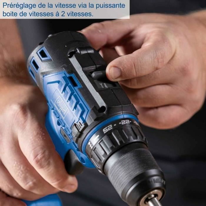 Scheppach Taladro-destornillador inalámbrico 20V IXES 60 Nm 13mm