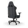 Corsair TC100 RELAXED Silla Gaming Ergonómica con Asiento y Respaldo Acolchados en Tela, Color Gris y Negro, Reposabrazos 2D Ajustables, Soporta 120 kg