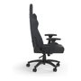 Corsair TC100 RELAXED Silla Gaming Ergonómica con Asiento y Respaldo Acolchados en Tela, Color Gris y Negro, Reposabrazos 2D Ajustables, Soporta 120 kg