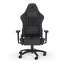 Corsair TC100 RELAXED Silla Gaming Ergonómica con Asiento y Respaldo Acolchados en Tela, Color Gris y Negro, Reposabrazos 2D Ajustables, Soporta 120 kg