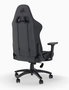 Corsair TC100 RELAXED Silla Gaming Ergonómica con Asiento y Respaldo Acolchados en Tela, Color Gris y Negro, Reposabrazos 2D Ajustables, Soporta 120 kg