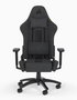 Corsair TC100 RELAXED Silla Gaming Ergonómica con Asiento y Respaldo Acolchados en Tela, Color Gris y Negro, Reposabrazos 2D Ajustables, Soporta 120 kg