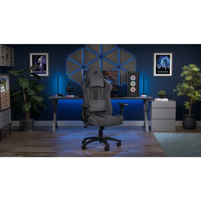 Corsair TC100 RELAXED Fabric Gris y Negro Corsair TC100 RELAXED Fabric Gris y Negro