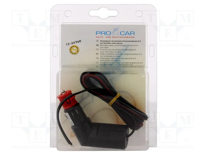 PRO CAR Enchufe de mechero de coche con conductos