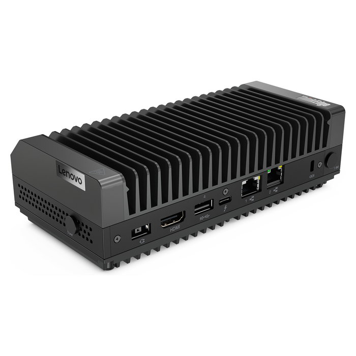 Lenovo ThinkEdge SE30 Mini PC, Intel Celeron 6305E 1.8 GHz, 8 GB RAM, 256 GB SSD NVMe, WiFi 6, Windows 11 IoT Enterprise (Alemán)