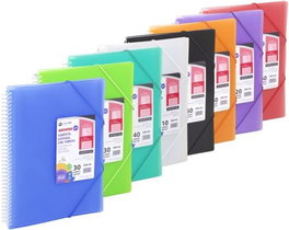 CARCHIVO Carpeta Archivex Star con 30 fundas A4 y cierre con goma, colores surtidos