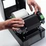 Brother Pack de 12 Rollos de Ribbon de Cera Premium BWP1D300110 Negro