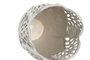 DKD Home Decor Jarrón de Cerámica Blanco con Detalle de Hoja