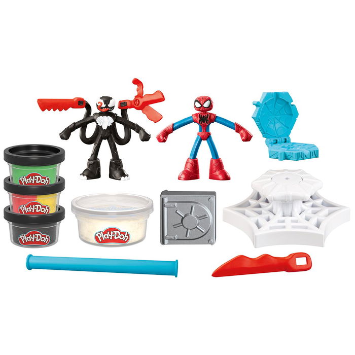 Play-Doh Spider-Man Lanza Y Atrapa Marvel F9827 Set de Juego Hasbro +4 Años