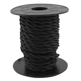 GSC Evolution Cable textil 10M (2x0.75mm) trenzado Negro