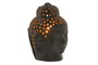 DKD Home Decor Portavelas de Terracota Buda