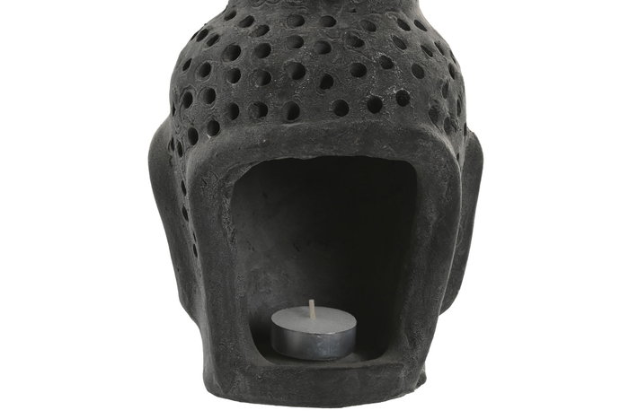 DKD Home Decor Portavelas de Terracota Buda