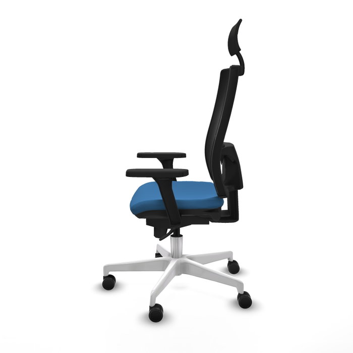 PIQUERAS Y CRESPO Silla de oficina Horna Azul claro con mecanismo Sincro