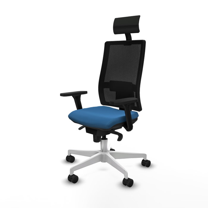 PIQUERAS Y CRESPO Silla de oficina Horna Azul claro con mecanismo Sincro