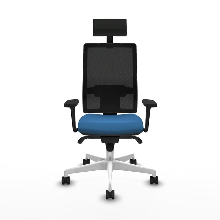 PIQUERAS Y CRESPO Silla de oficina Horna Azul claro con mecanismo Sincro