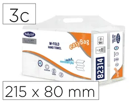 Blanca Papel Secamanos Bulkysoft Membrane Plus Engarzada Gofrada 3 Capas Plegado M 215 x 80 mm