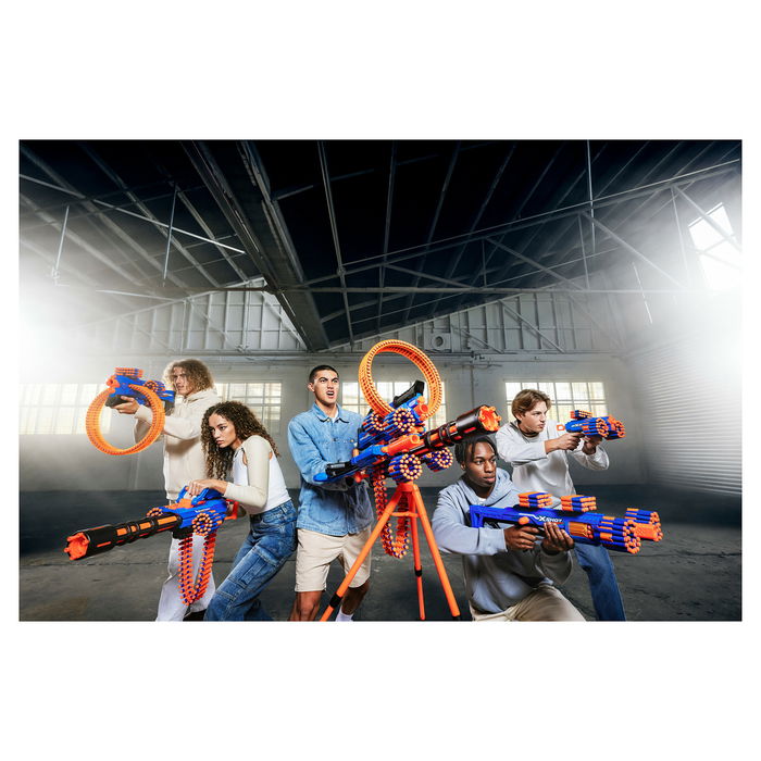 ZURU XSHOT Insanity Rage Fire Pistola de Juguete, 72 Dardos, Alcance 27m, 40 Disparos, Edad 8+