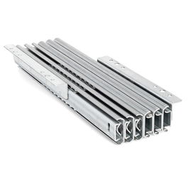 HERRAJES ALK Guía Mesa Extensible Consola E6 H36 300-1416Mm Plus, 6 Elementos, Hierro Zincado, Hasta 1340mm