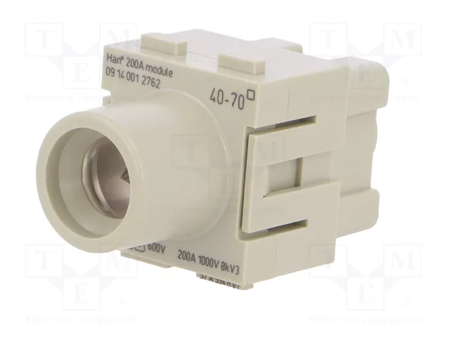 HARTING Han-Modular® Módulo Hembra 200A 1000V 1 PIN HARTING Han-Modular® Módulo Hembra 200A 1000V 1 PIN