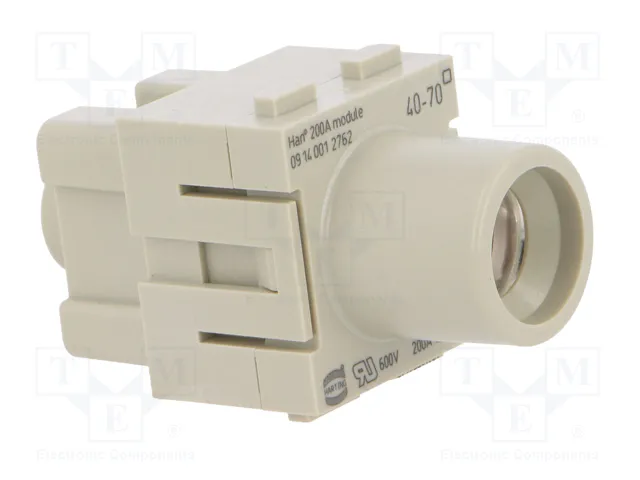 HARTING Han-Modular® Módulo Hembra 200A 1000V 1 PIN HARTING Han-Modular® Módulo Hembra 200A 1000V 1 PIN
