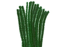 Innspiro Limpiapipas de Chenilla Metálica Verde 10mm x 30cm (10 unidades)