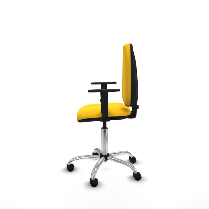 PIQUERAS Y CRESPO Silla de oficina Aýna Amarillo con Brazos 1D
