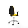 PIQUERAS Y CRESPO Silla de oficina Aýna Amarillo con Brazos 1D