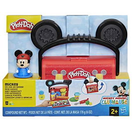Hasbro Play-Doh Set de Juego Disney Junior On-The-Go Garaje o Panaderia Incluye 3 Botes y Accesorios Modelos Surtidos