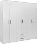 Hanah Home Armario Blanco 213x206x52 cm