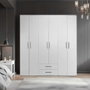 Hanah Home Armario Blanco 213x206x52 cm