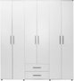 Hanah Home Armario Blanco 213x206x52 cm
