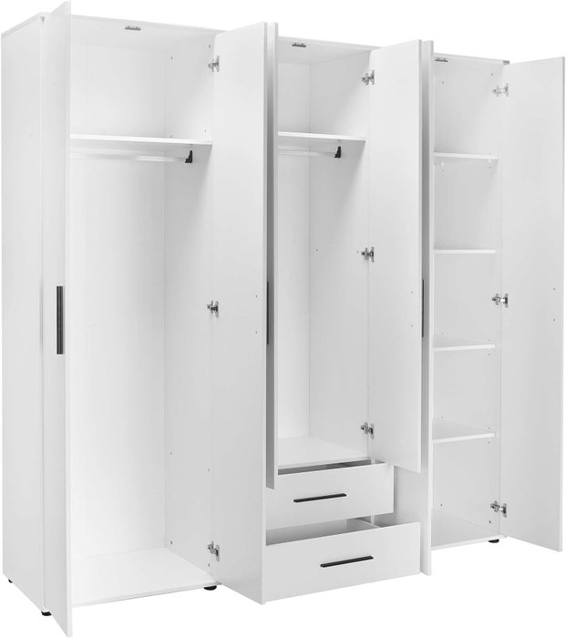 Hanah Home Armario Blanco 213x206x52 cm