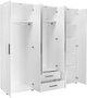 Hanah Home Armario Blanco 213x206x52 cm