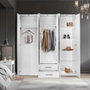 Hanah Home Armario Blanco 213x206x52 cm