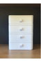 Hermia Organizador de Maquillaje Blanco 21 x 21 x 16 cm Plástico para Tocador