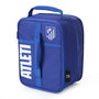 Atlético de Madrid Bolsa Porta Alimentos Térmica con Tupper - Tamaño 20.7x10.8x26.7cm, Poliéster 600D