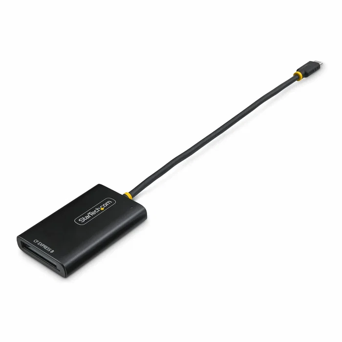 StarTech.com 1B-USB-C-CFE-ADAPTER - Lector de Tarjetas CFexpress Tipo B USB 3.2 Gen 2 Type-C 10Gbps - Negro - Compatible con Windows, macOS, Linux, ChromeOS - Con Cable Integrado