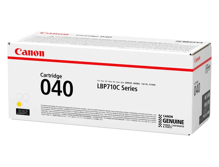 Canon 040Y Toner Original Amarillo para Impresoras LBP710 y LBP712