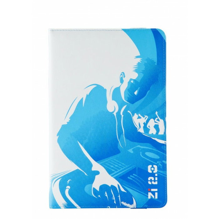 Ziron ZR112 Funda para Tablet Universal 8 Pulgadas Folio Azul y Blanco