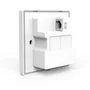 ADAPTADOR DE ENCHUFE TENDA W6 - VALIDO PARA PARED - WiFi N 300MBPS - 2XPUERTOS DE RED - 1XUSB 2.0 (CARGA) - 1XRJ11 - INCLUYE CAJA PARA EMPOTRAR