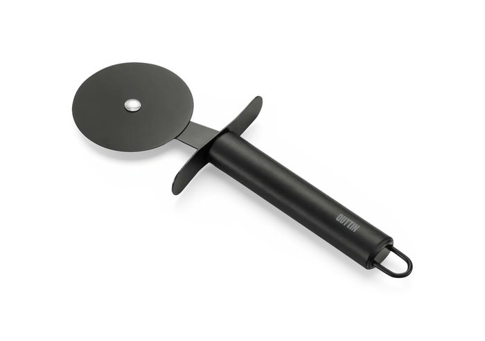 Quttin Cortapizza Mango Acero 20 cm Black - 24,5 x 8,9 x 2 cm (24 Unidades)