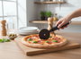 Quttin Cortapizza Mango Acero 20 cm Black - 24,5 x 8,9 x 2 cm (24 Unidades)