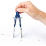 Staedtler Compás Mars Comfort 552 con Alargadera, Azul/Plata