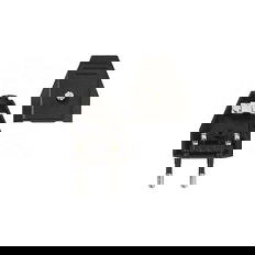 Bachmann 900.002 Euroflachstecker 2,5A/250VAC Negro Montaje con 2P